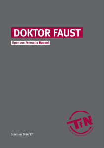 DOKTOR FAUST - Theater für Niedersachsen