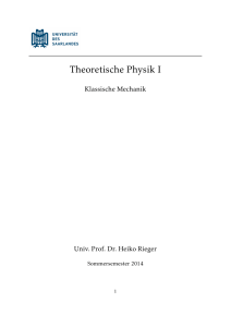 Theoretische Physik I