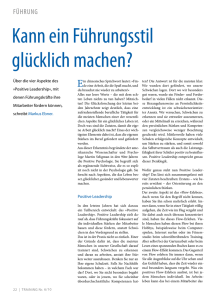 Kann ein führungsstil glücklich machen? - ebner