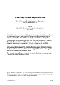 Einführung in die Computertechnik - Ruhr