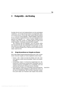 3 PostgreSQL – der Einstieg