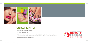 gutscheinheft - BEAUTY FORUM Messen