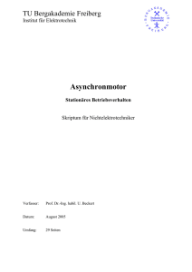 Stationäres Verhalten von Asynchronmaschinen