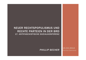 Vortrag Phillip Becher Neuer RP und Rechtsparteien BRD