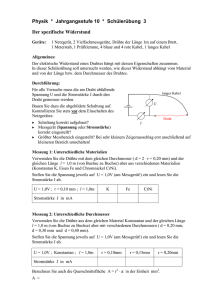 spezifischer Widerstand
