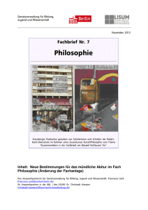Fachbrief-7- Philosophie online - Bildungsserver Berlin