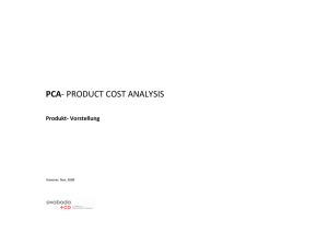 Produkt Kosten Analyse (deutsch / PDF)