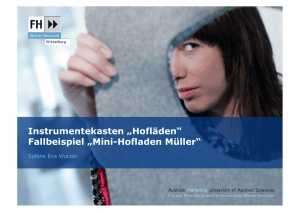 Instrumentekasten „Hofläden“ Fallbeispiel „Mini