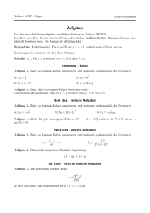 Vorkurs Mathematik - Mengen, natürliche Zahlen und vollständige
