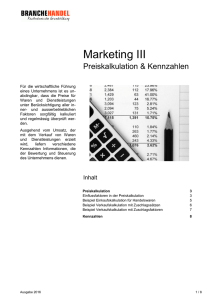 Marketing III - Branche Handel