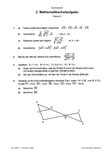 2. Mathematikschulaufgabe - mathe-physik