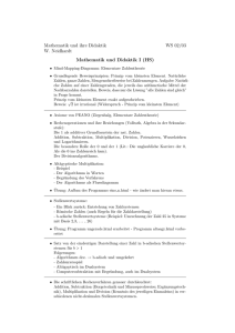 Mathematik und ihre Didaktik WS 02/03 W. Neidhardt Mathematik