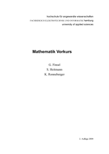 Mathematik Vorkurs