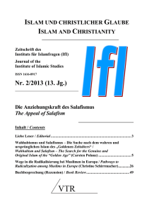 Nr. 2/2013 (13. Jg.) - Institut für Islamfragen