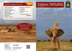 Tansania Broschüre - Ferien