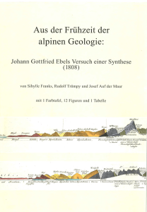 Aus der Frühzeit der alpinen Geologie