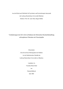 Veränderungen der QTc-Zeit im Rahmen der Klinischen