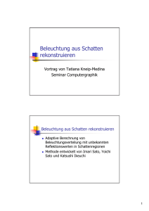 Beleuchtung aus Schatten rekonstruieren