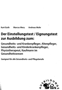 Der Einstellungstest / Eignungstest zur Ausbildung