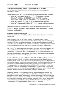 Fahrzeug-Diagnose der zweiten Generation (OBD-2)