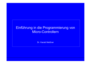 Einführung in die Programmierung von Micro