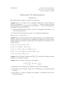 Mathematik I für Maschinenbauer