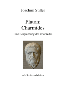 Platon: Charmides - von Joachim Stiller