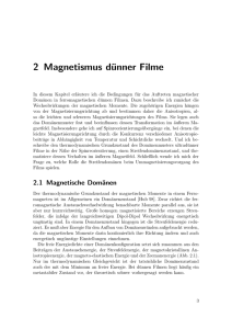 2 Magnetismus dünner Filme - diss.fu