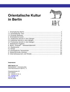 Orientalische Kultur in Berlin