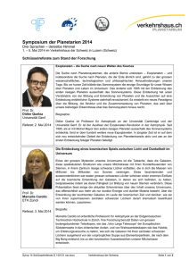Symposium der Planetarien 2014