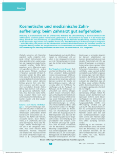 Kosmetische und medizinische Zahn