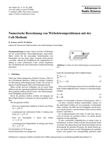 Numerische Berechnung von Wirbelstromproblemen mit der Cell