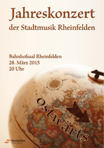 Jahreskonzert der Stadtmusik Rheinfelden 2015