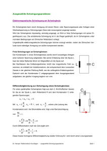 Teil 4: Schwingungen: Schwingkreis und Fadenpendel