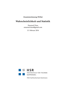 Wahrscheinlichkeit und Statistik