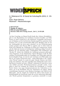 In: Widerspruch Nr. 40 Kampf der Kulturbegriffe (2003), S. 125