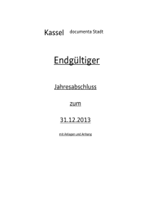 Jahresabschluss 2013