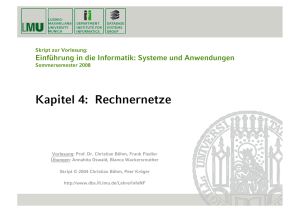 Kapitel 4: Rechnernetze