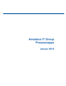 Amadeus IT Group Pressemappe