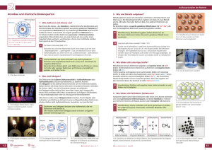 Atombau und chemische Bindungsarten