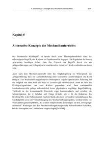 Kapitel 5 Alternative Konzepte des Mechanikunterrichts