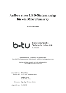 Aufbau einer LED-Statusanzeige für ein Mikrofonarray