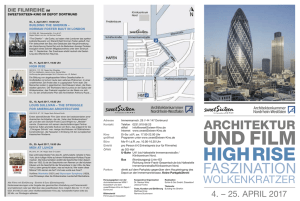 Architektur und Film-Flyer