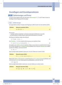 Grundlagen und Grundoperationen