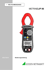 metraclip 86 - Gossen Metrawatt