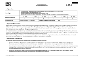 Lehrplan Mathematik - Alte Kantonsschule Aarau