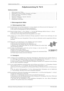 Aufgabensammlung für Teil 6