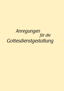 Gottesdienstgestaltung