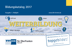 Bildungskatalog 2017 - ihk