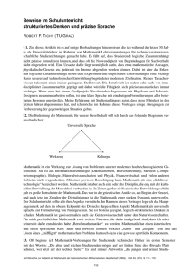 Beweise im Schulunterricht - Österreichische Mathematische